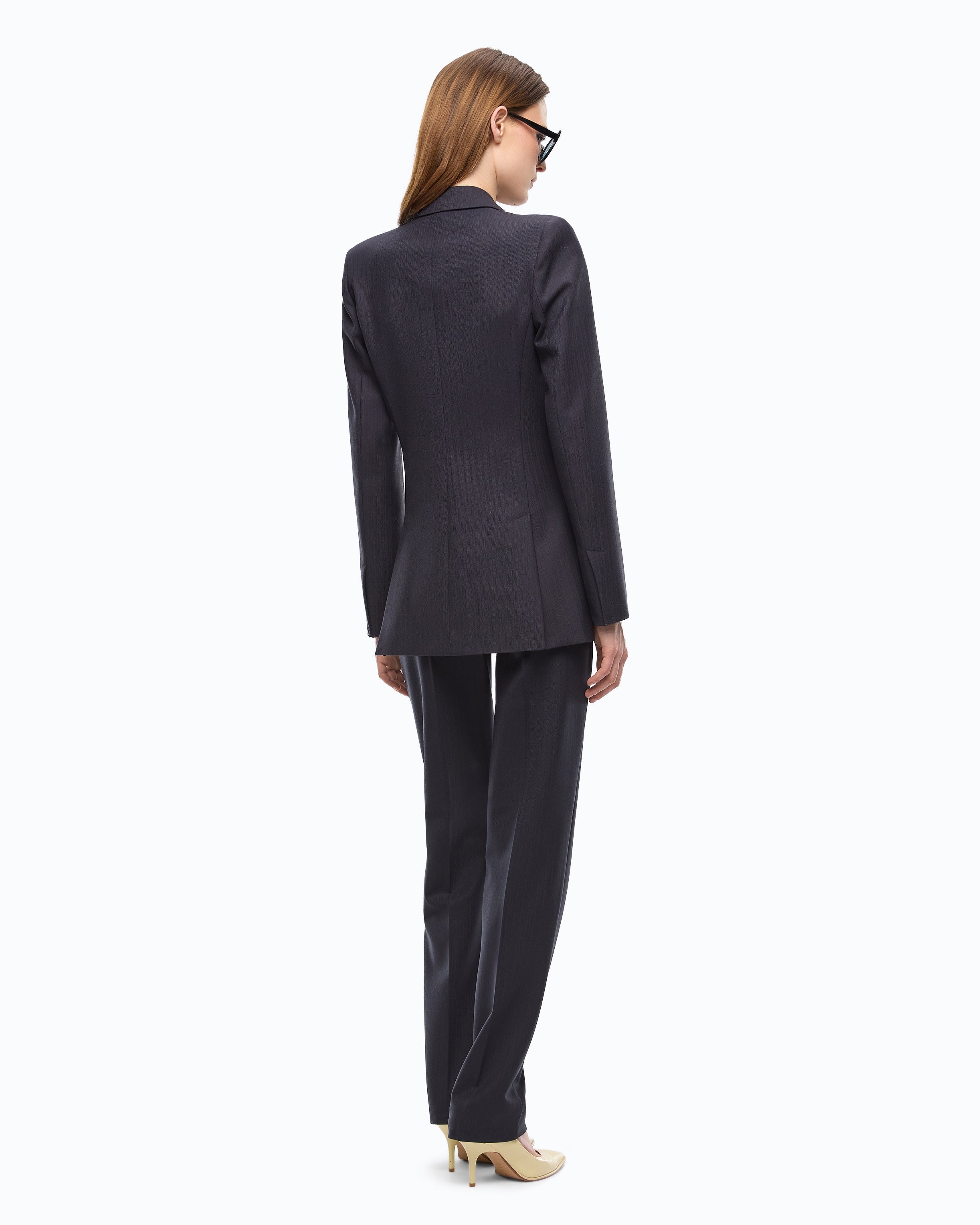 Pinko 107513A3IF - Giacca slim doppiopetto in misto lana