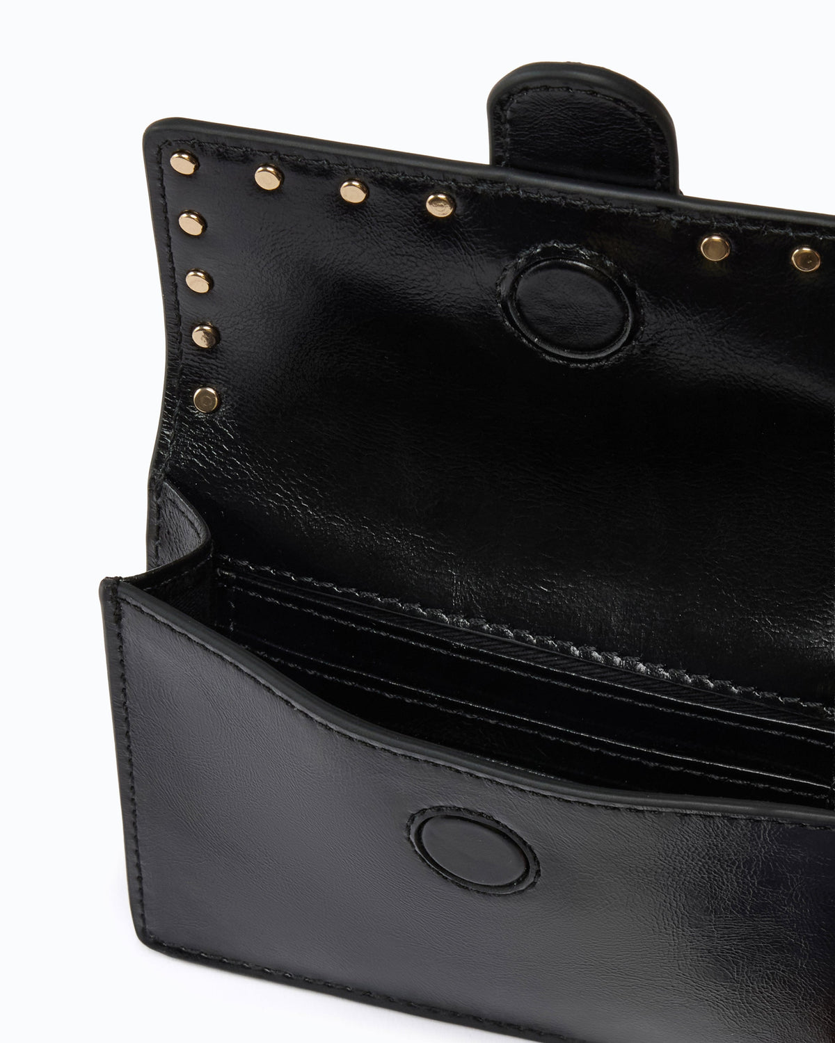Pinko 107637A3LP - Porte-cartes Love Pocket en cuir avec bandoulière chaîne