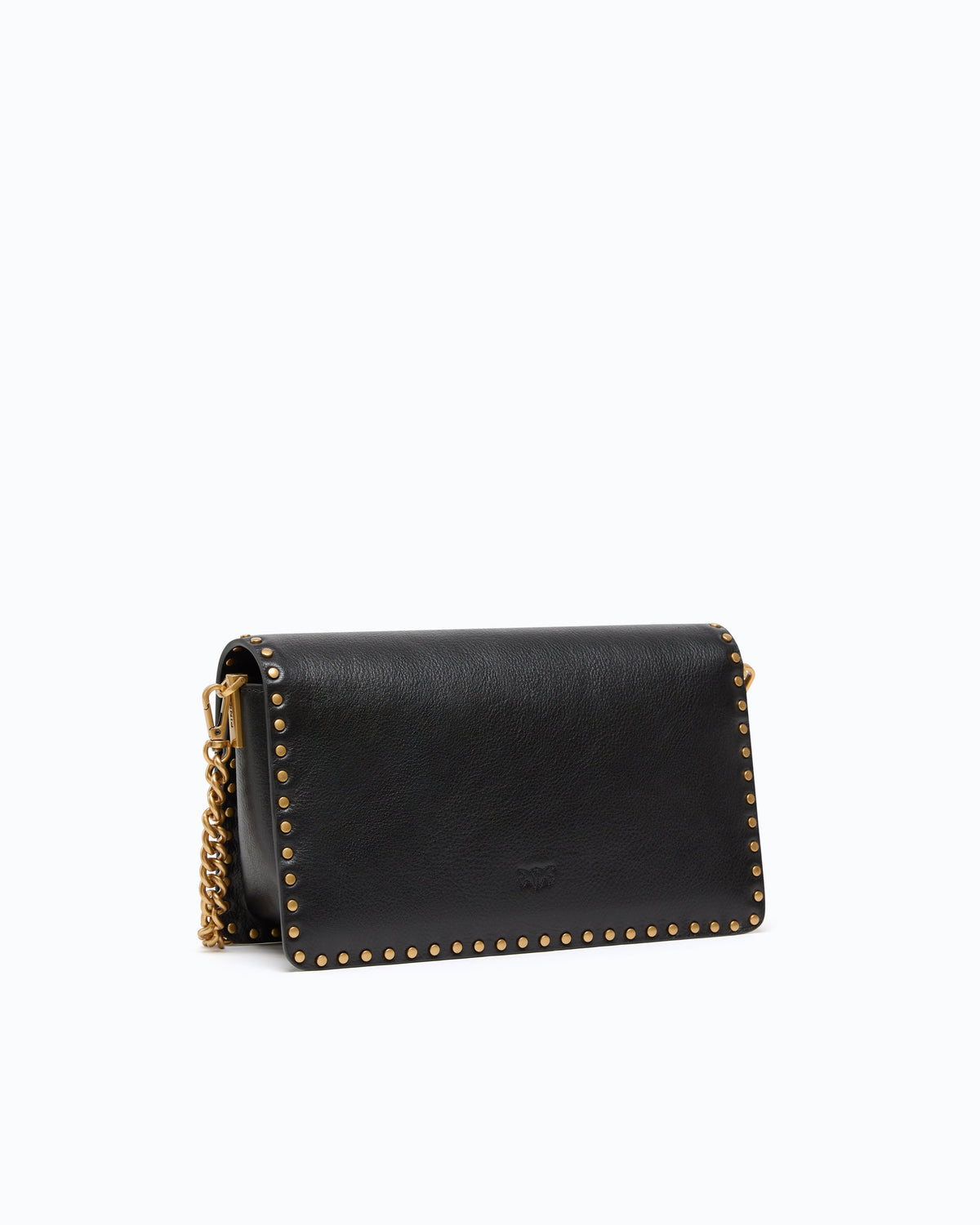 Pinko 107664A2JG - Love One Slouchy medium leather shoulder bag with studs
