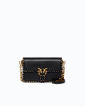 Pinko 107665A2JG - Love One Slouchy small studded leather crossbody bag