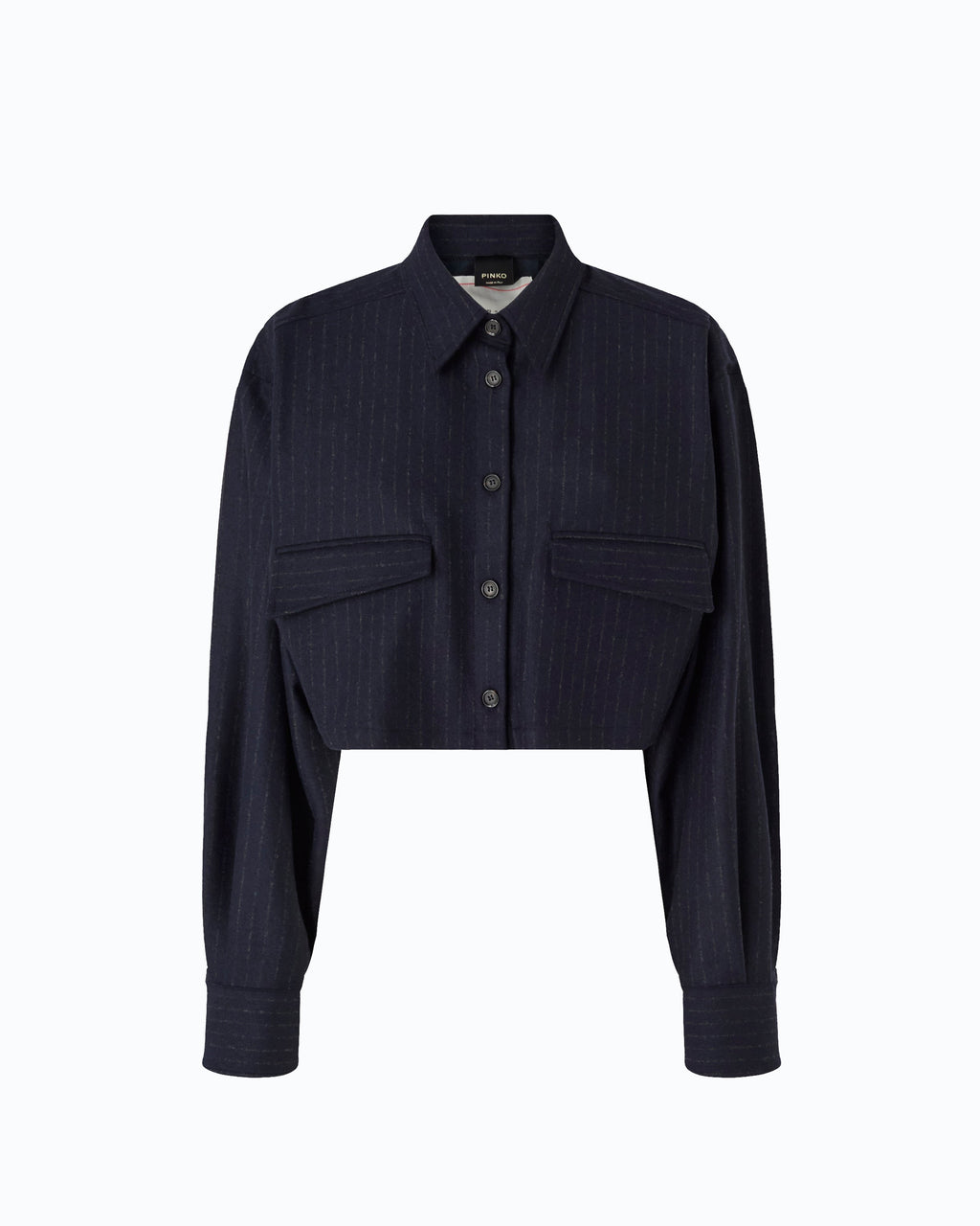 Pinko TAURASI - Camicia cropped gessata