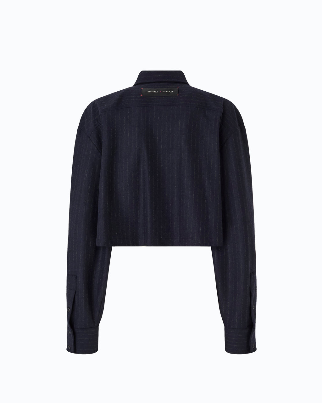 Pinko TAURASI - Camicia cropped gessata