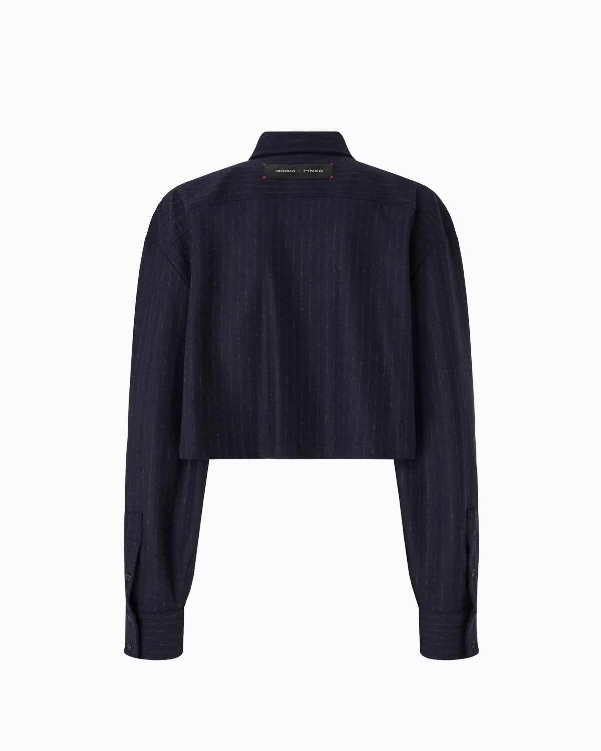 Pinko TAURASI - Camicia cropped gessata