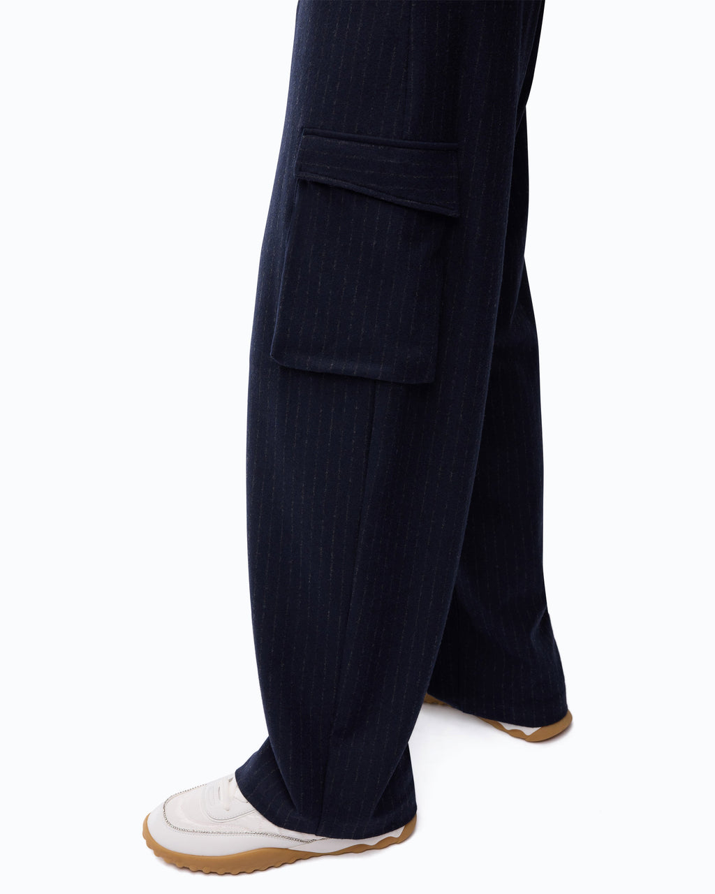 Pinko CALDARO - Pantaloni gessati con tasche cargo