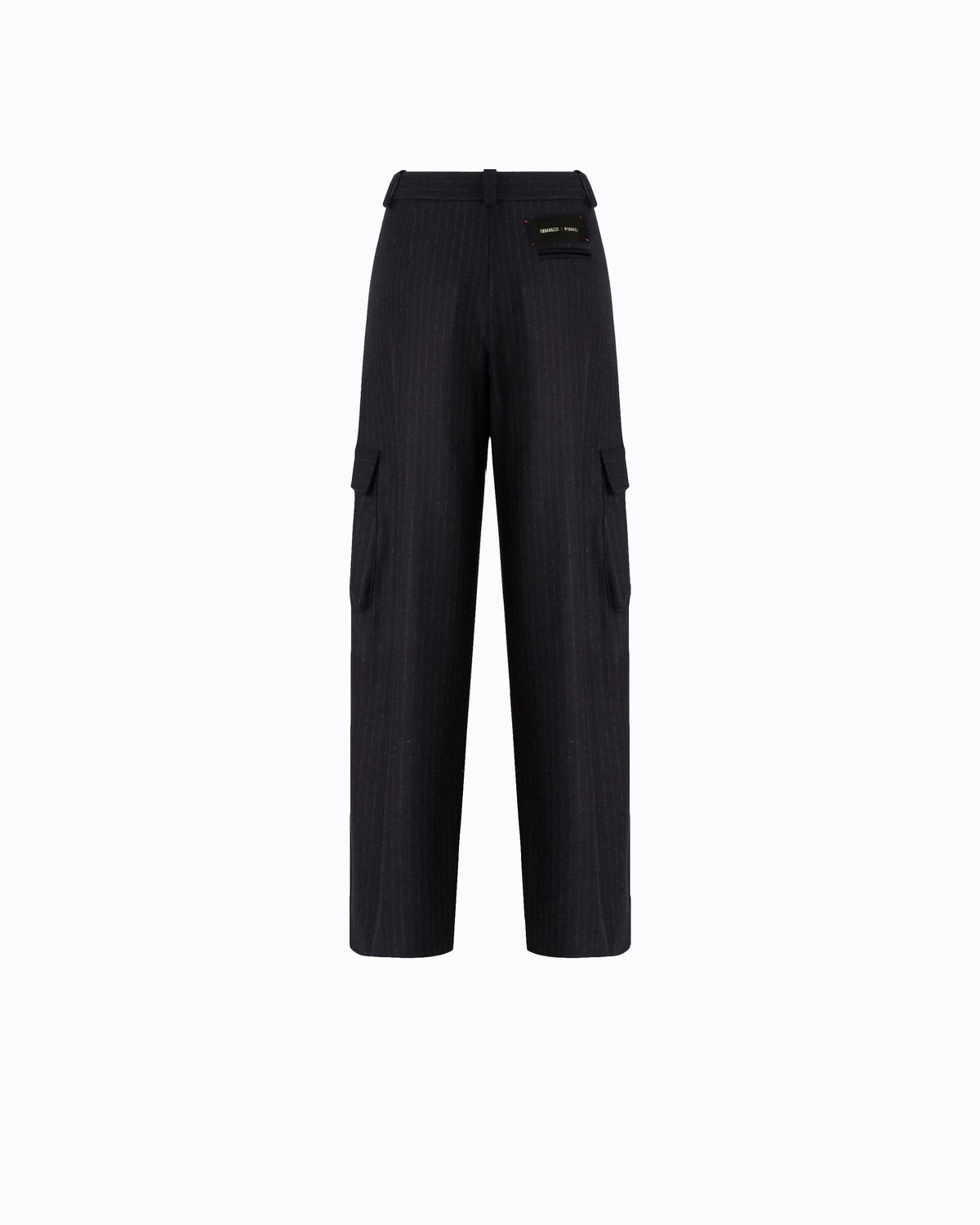 Pinko CALDARO - Pantaloni gessati con tasche cargo