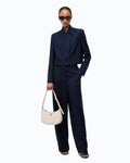 Pinko 107712A3MS - Pantaloni barrel fit in misto lana