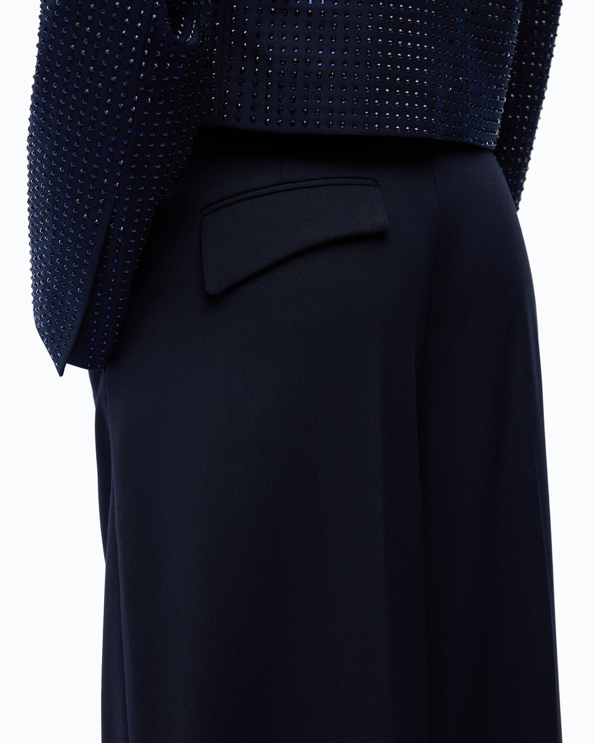 Pinko 107712A3MS - Pantaloni barrel fit in misto lana