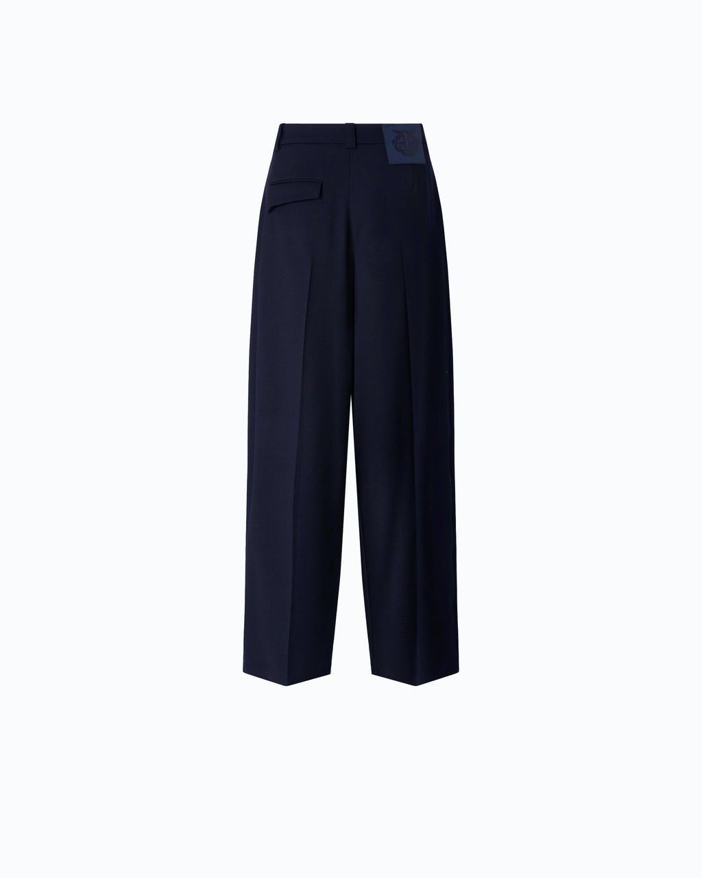 Pinko 107712A3MS - Pantaloni barrel fit in misto lana
