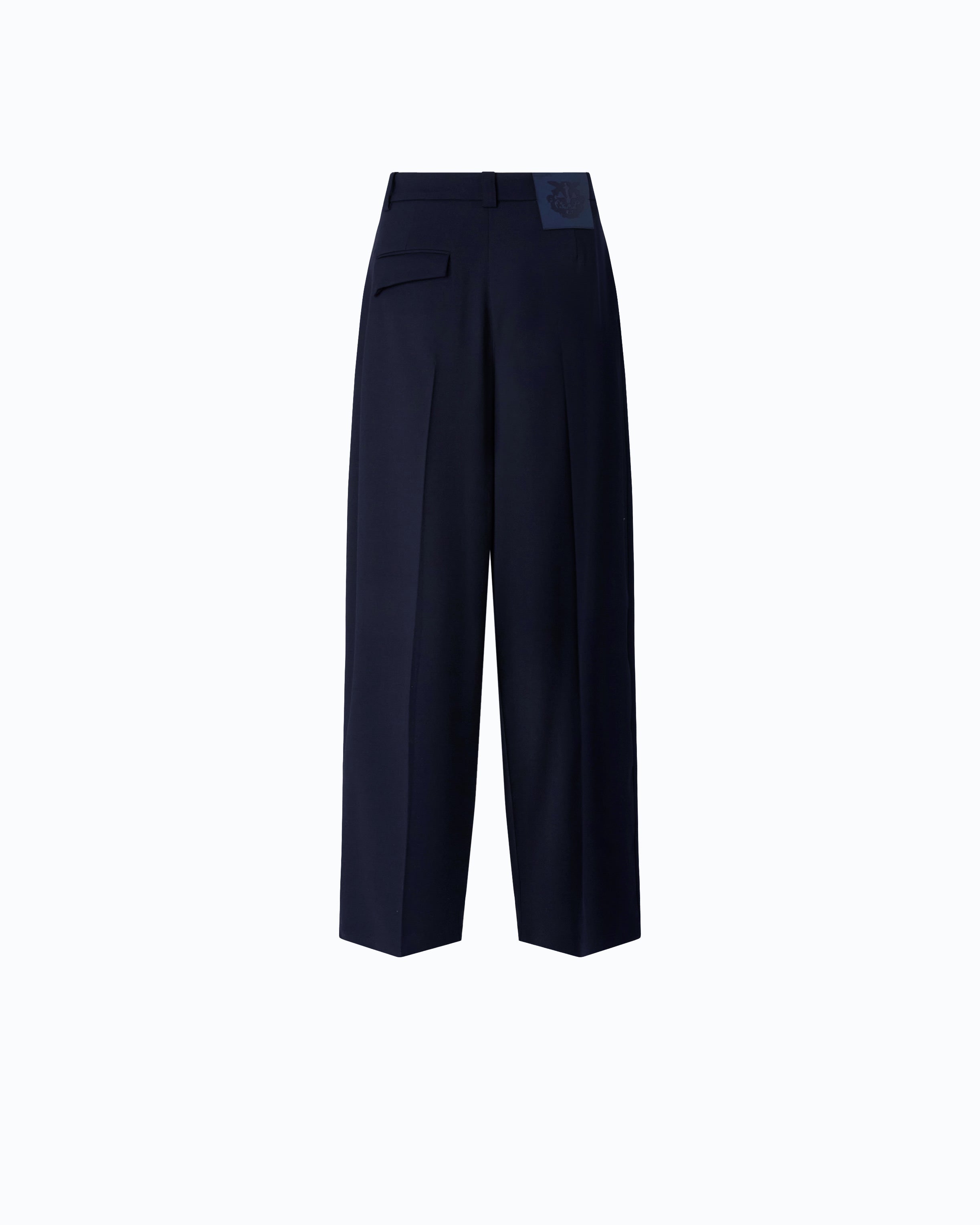 Pinko 107712A3MS - Pantaloni barrel fit in misto lana