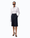Pinko MERLOT - Bermuda in misto lana stretch