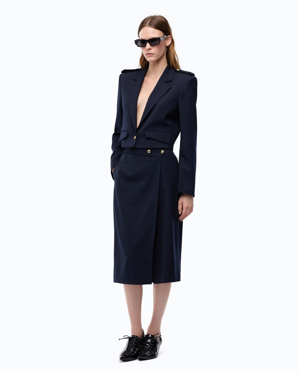 Pinko 107715A3MS - Giacca cropped con alamari
