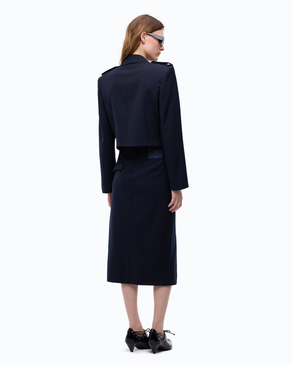 Pinko 107715A3MS - Giacca cropped con alamari