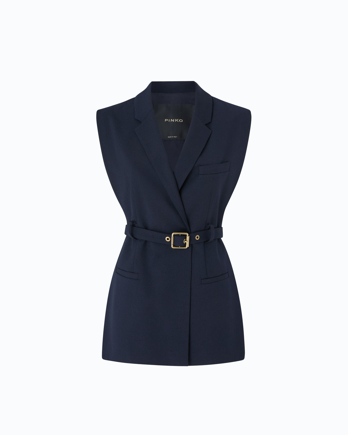 Pinko 107727A3MS - Side-slit vest jacket with belt