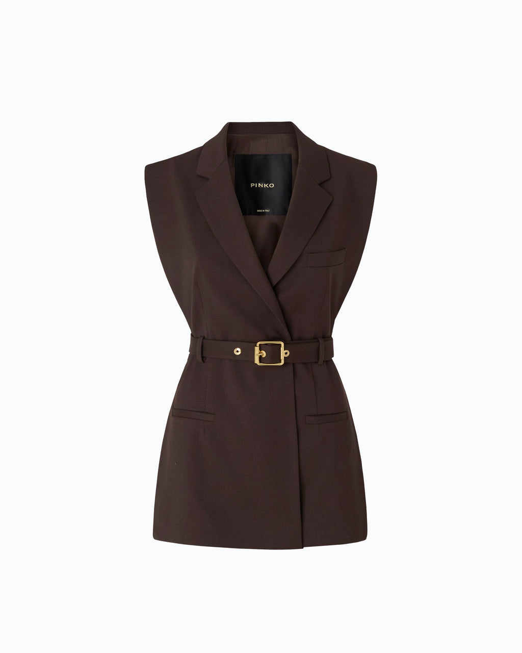 Pinko 107727A3MS - Giacca gilet aperta ai lati con cintura