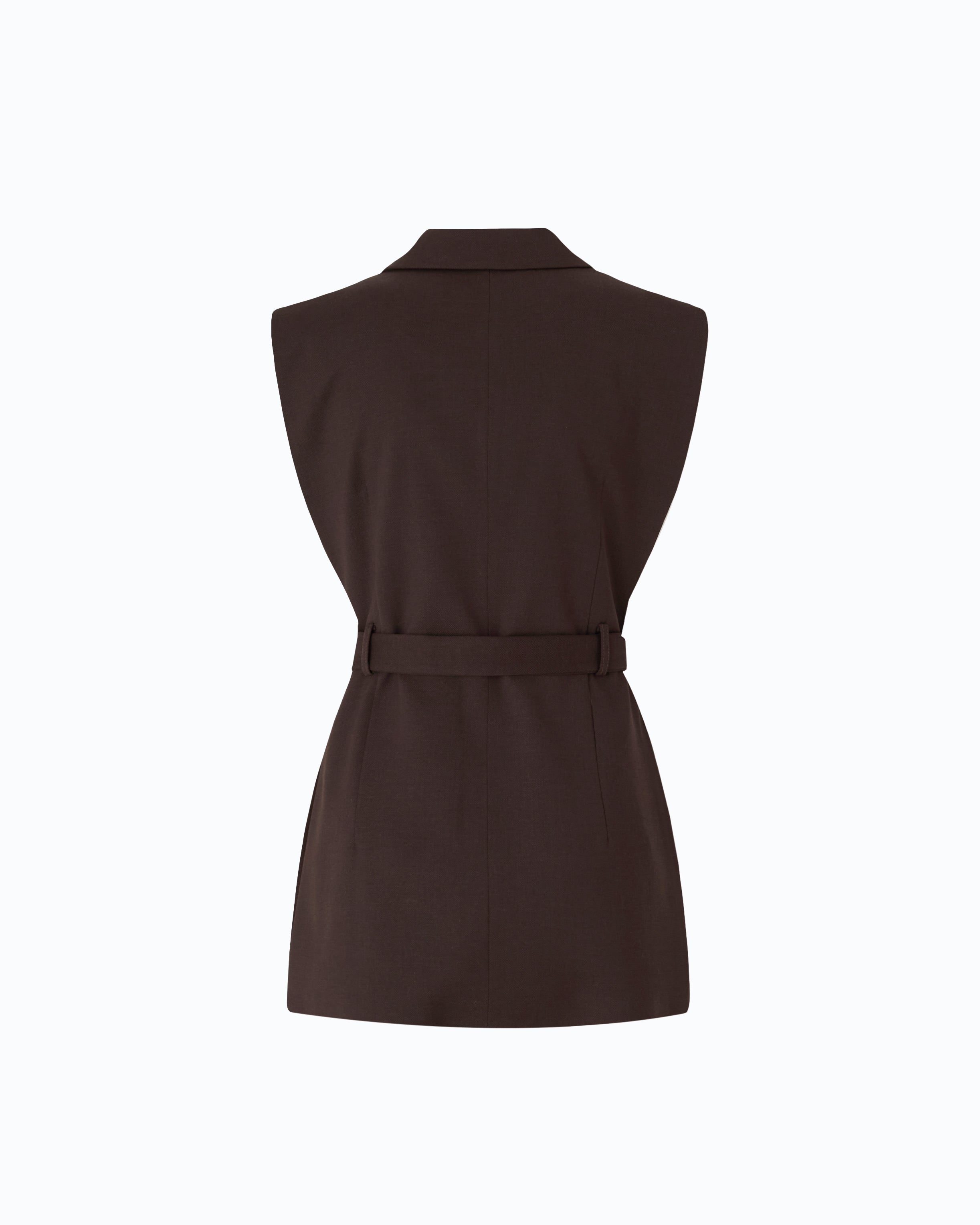 Pinko 107727A3MS - Giacca gilet aperta ai lati con cintura
