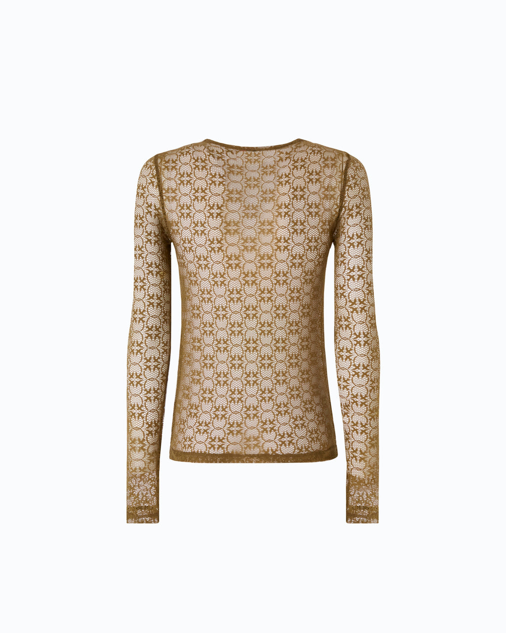 Pinko 107737A3MK - Maglia in pizzo stretch con motivo logo Love Birds