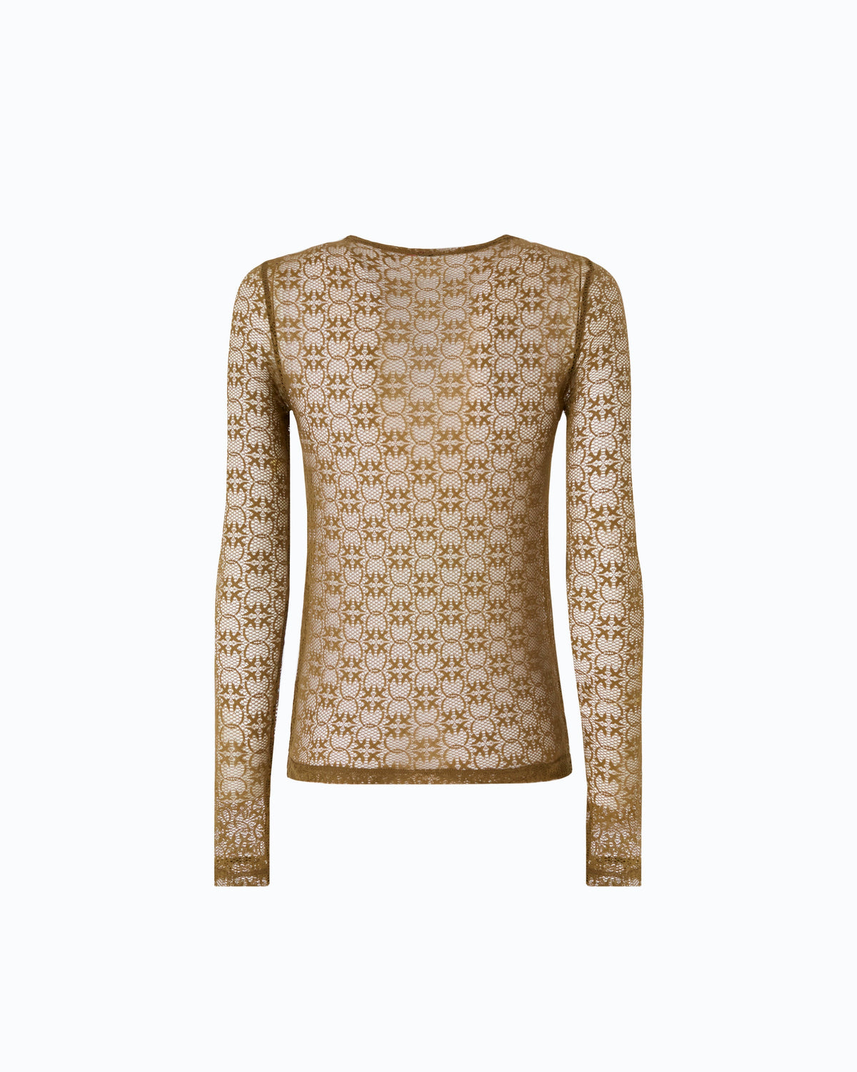 Pinko 107737A3MK - Maglia in pizzo stretch con motivo logo Love Birds