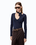 Pinko 107775A3O1 - Maglia in lana con pizzo e fusciacca