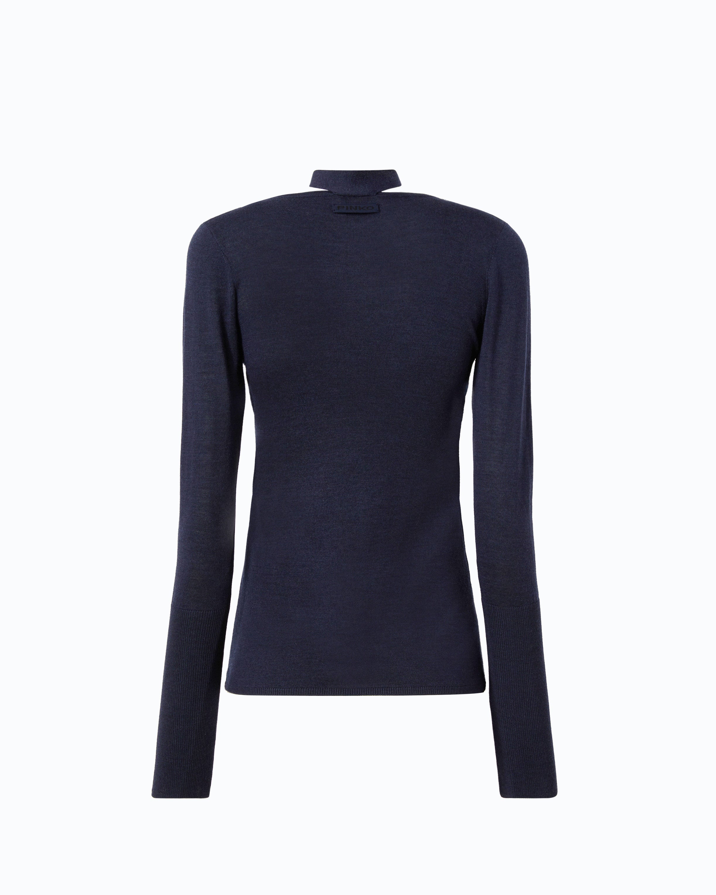 Pinko 107775A3O1 - Maglia in lana con pizzo e fusciacca