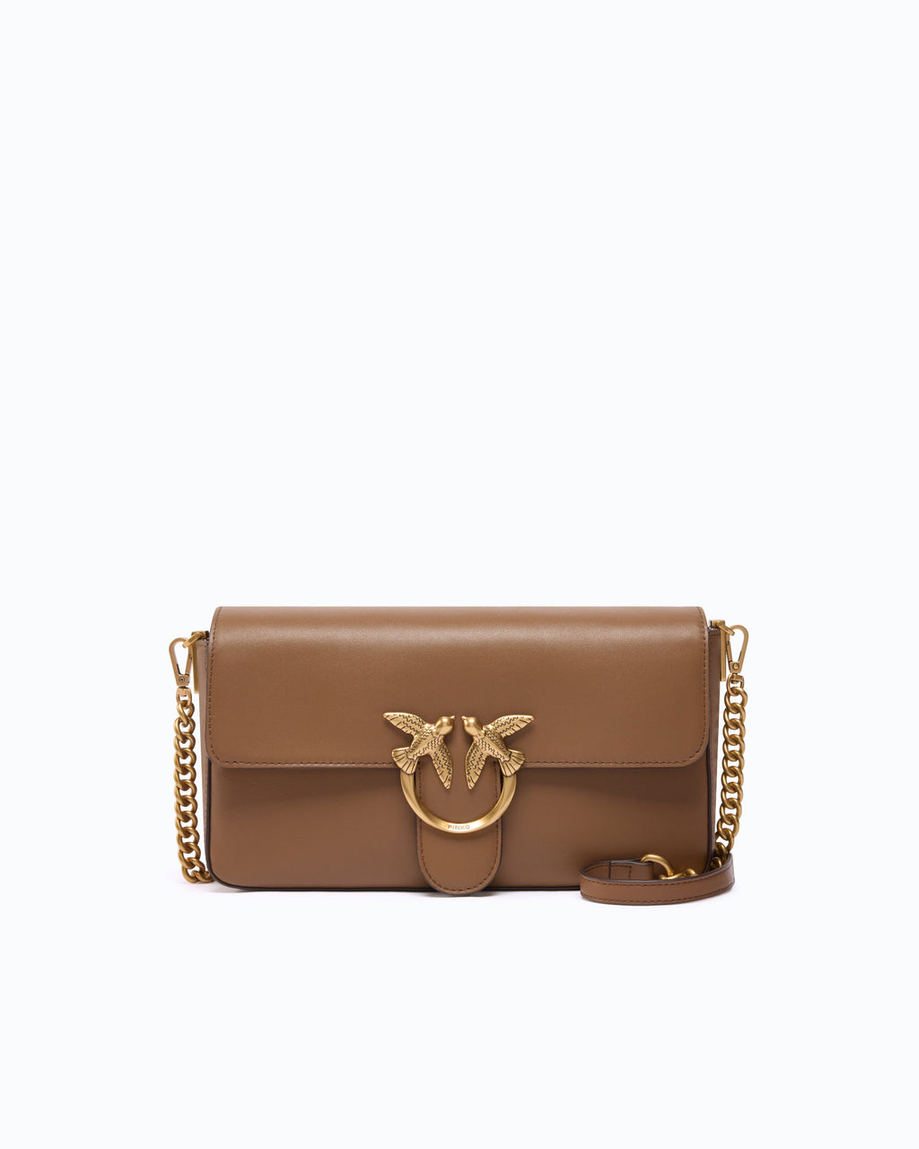 Pinko 107925A2JG - Love One Slouchy medium shoulder bag in smooth leather