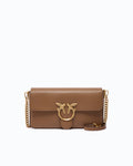Pinko 107925A2JG - Love One Slouchy medium shoulder bag in smooth leather