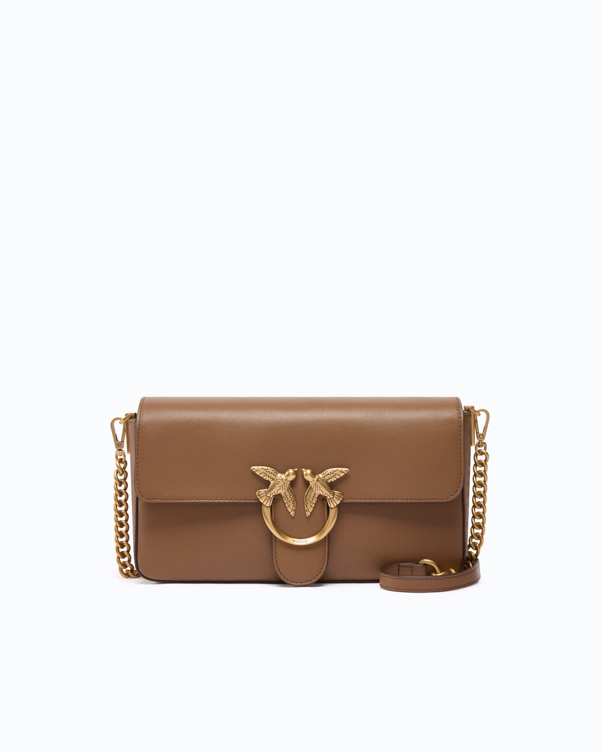 Pinko 107925A2JG - Love One Slouchy medium shoulder bag in smooth leather