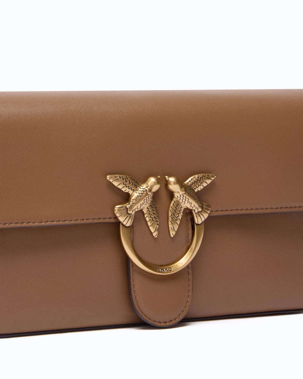 Pinko 107925A2JG - Love One Slouchy medium shoulder bag in smooth leather