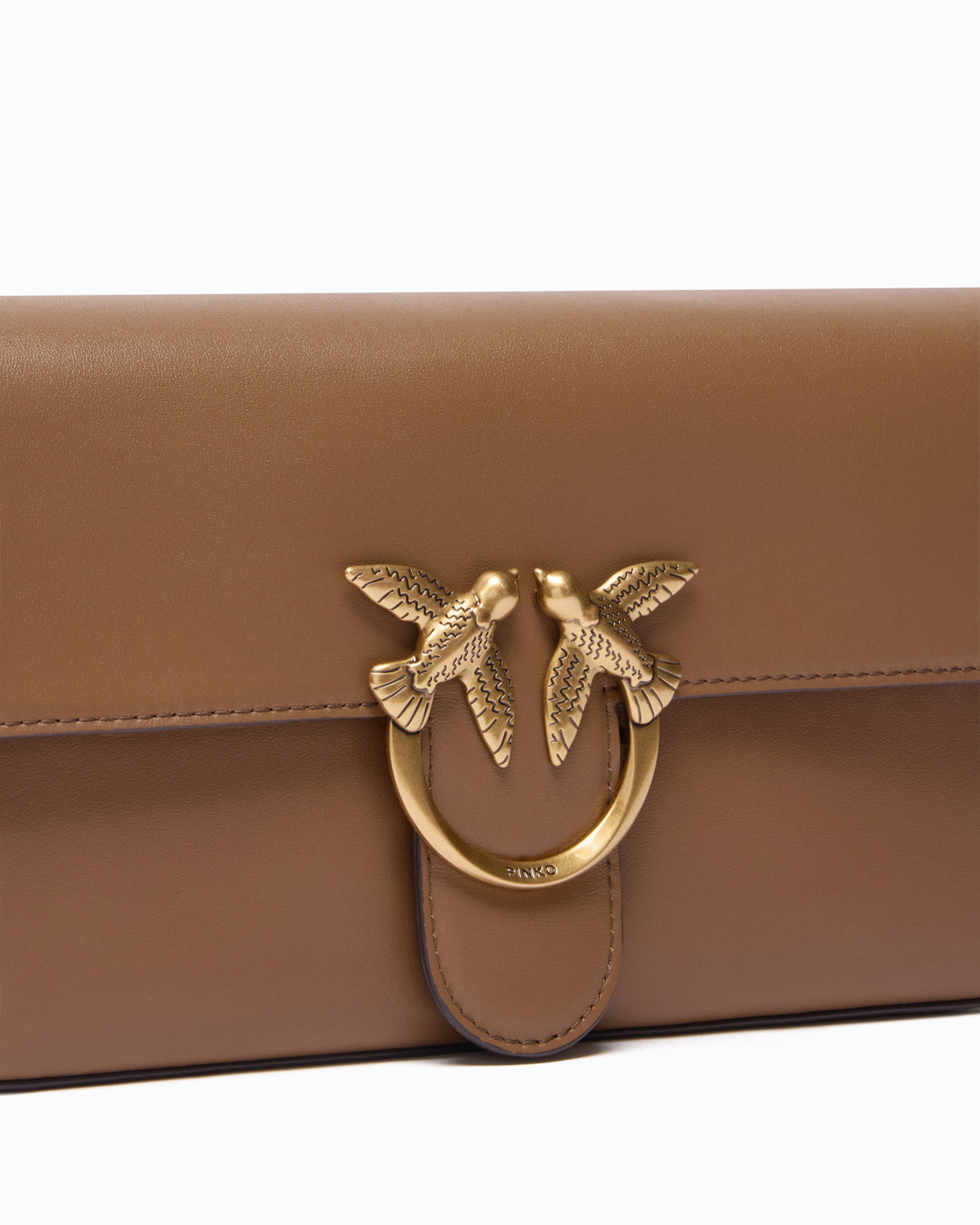 Pinko 107925A2JG - Love One Slouchy medium shoulder bag in smooth leather