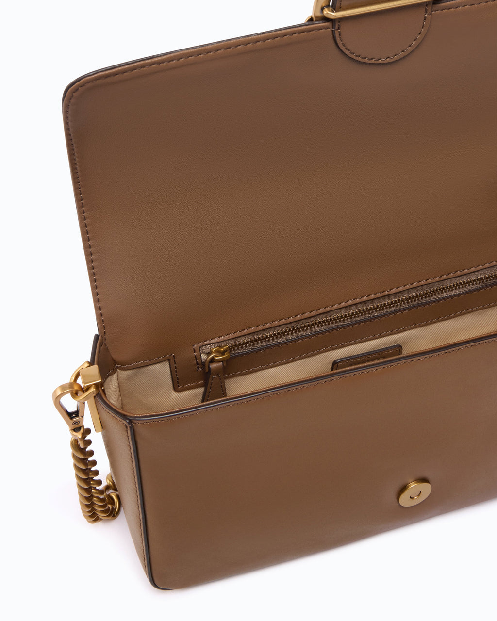 Pinko 107925A2JG - Love One Slouchy medium shoulder bag in smooth leather