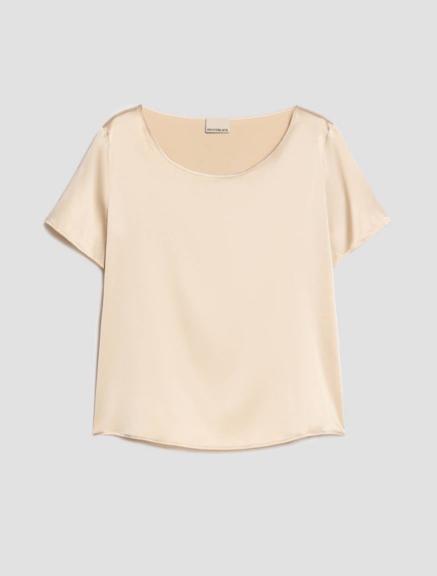 Pennyblack PBPLUDOVICA - T-shirt in raso di seta stretch - Vista 2
