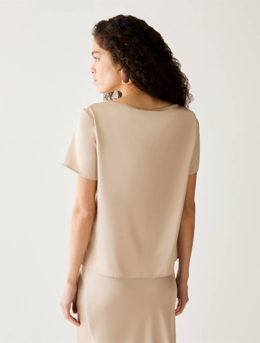 Pennyblack PBPLUDOVICA - T-shirt in raso di seta stretch - Vista 3