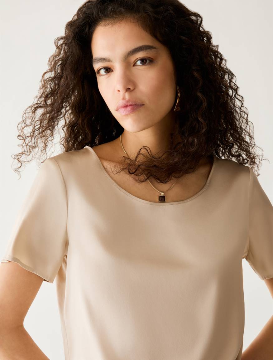 Pennyblack PBPLUDOVICA - T-shirt in raso di seta stretch - Vista 4