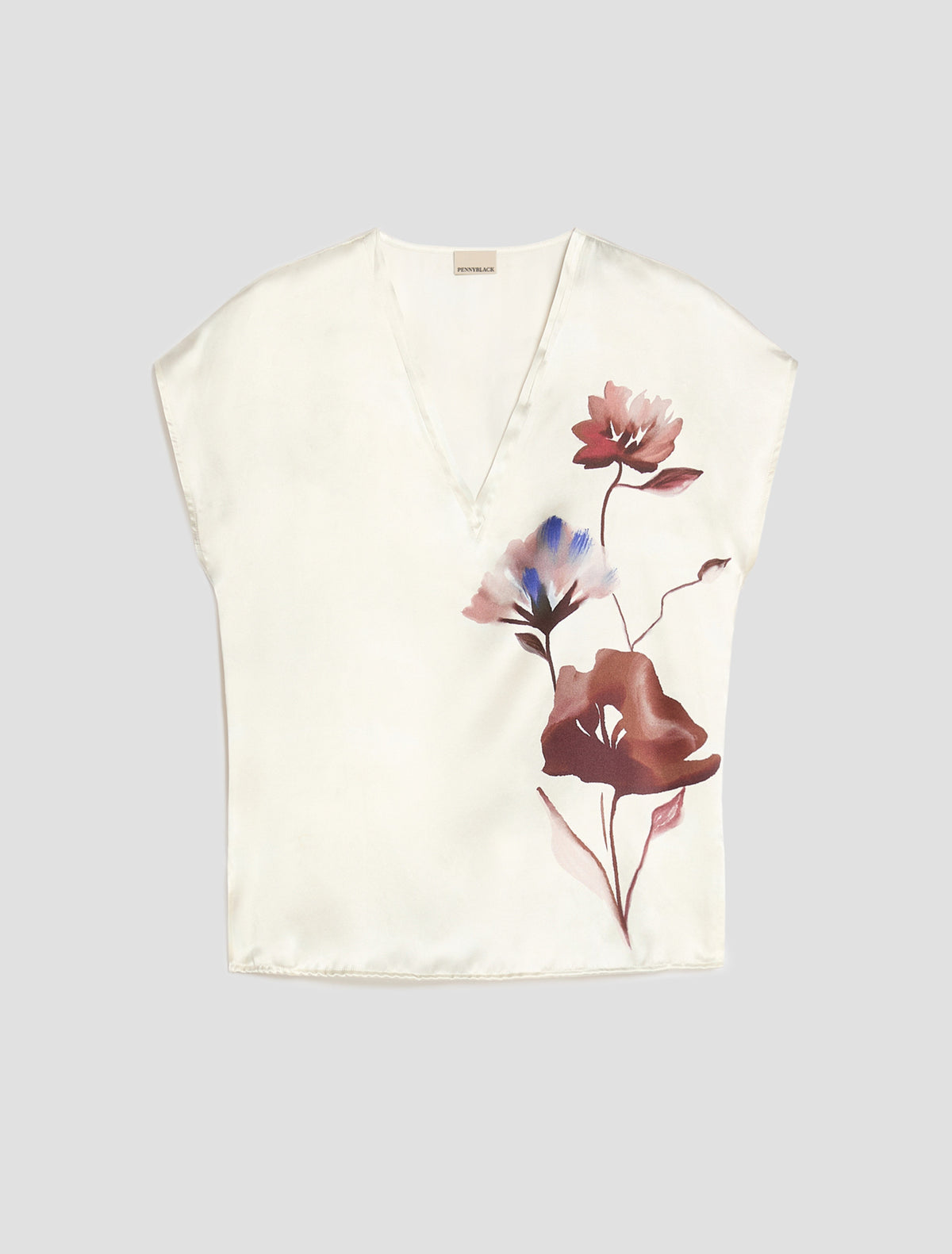 Pennyblack PBPSTRUZZO - Blusa in raso di seta con fiori - Vista 8