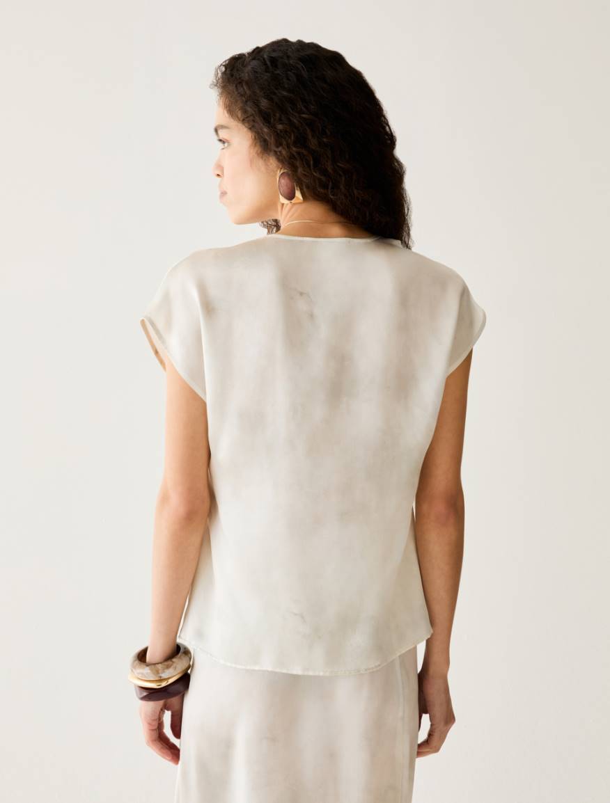 Pennyblack PBPSTRUZZO - Blusa in raso di seta con fiori - Vista 4