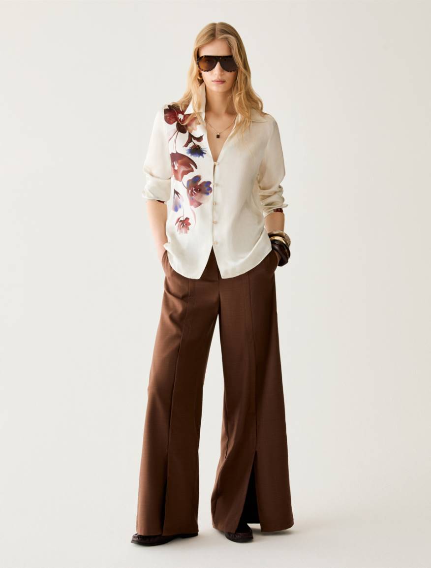 Pennyblack PBPARCA - Camicia in raso con fiori - Vista 5