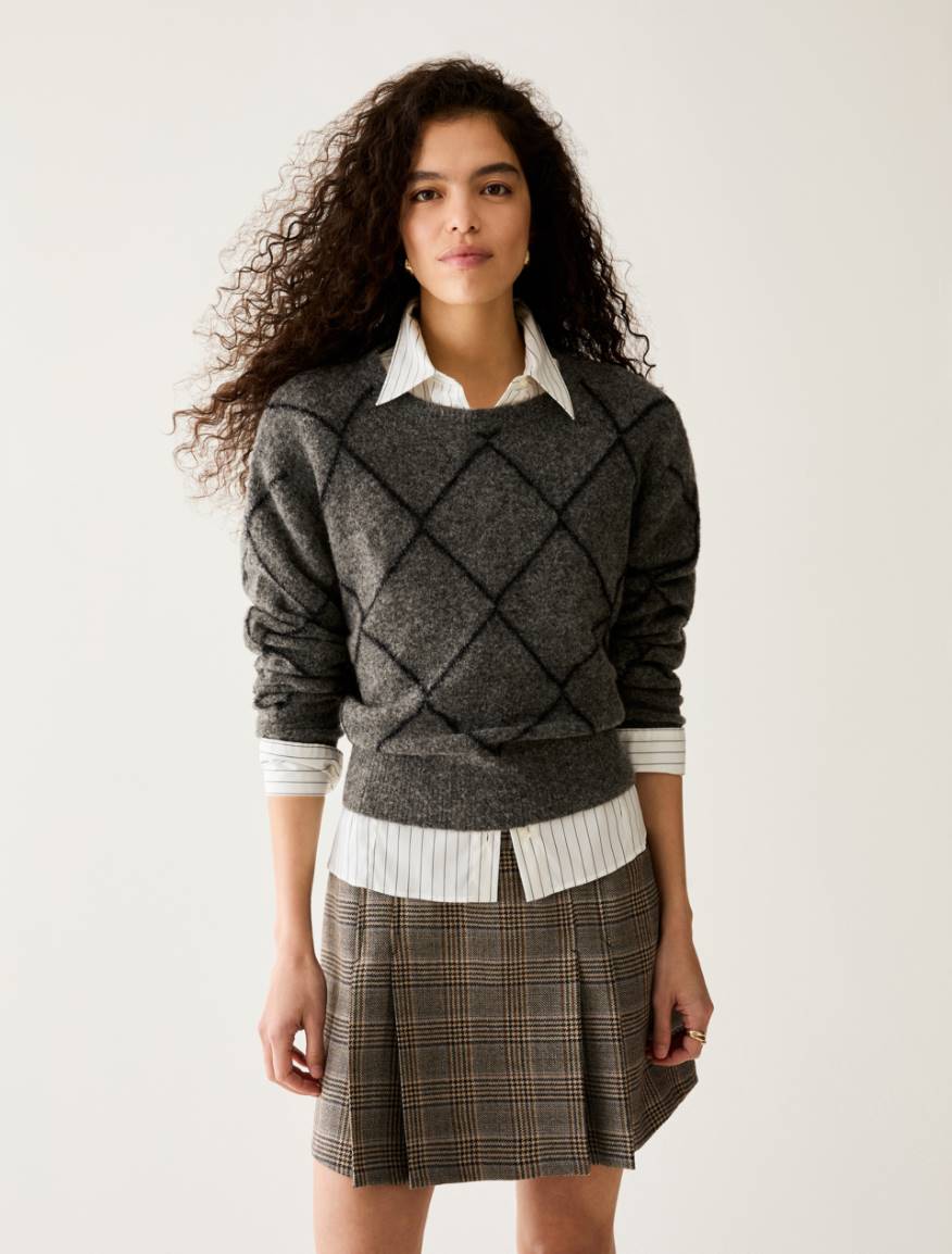 Pennyblack PBPBOERO - Maglia con rombi in lamé - Vista 1