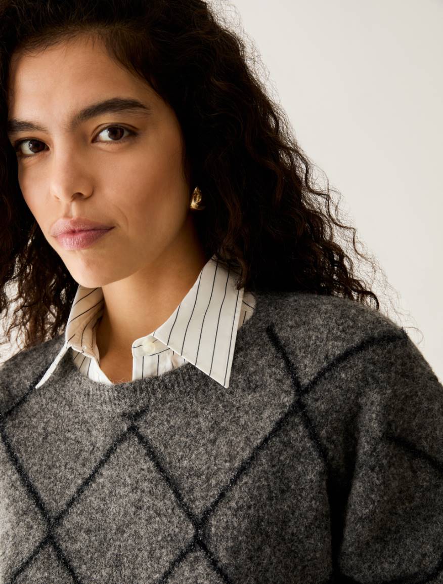 Pennyblack PBPBOERO - Maglia con rombi in lamé - Vista 4