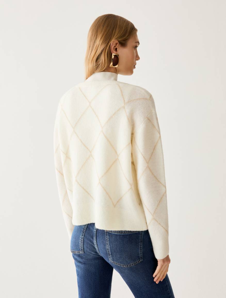 Pennyblack PBPBOERO - Maglia con rombi in lamé - Vista 8