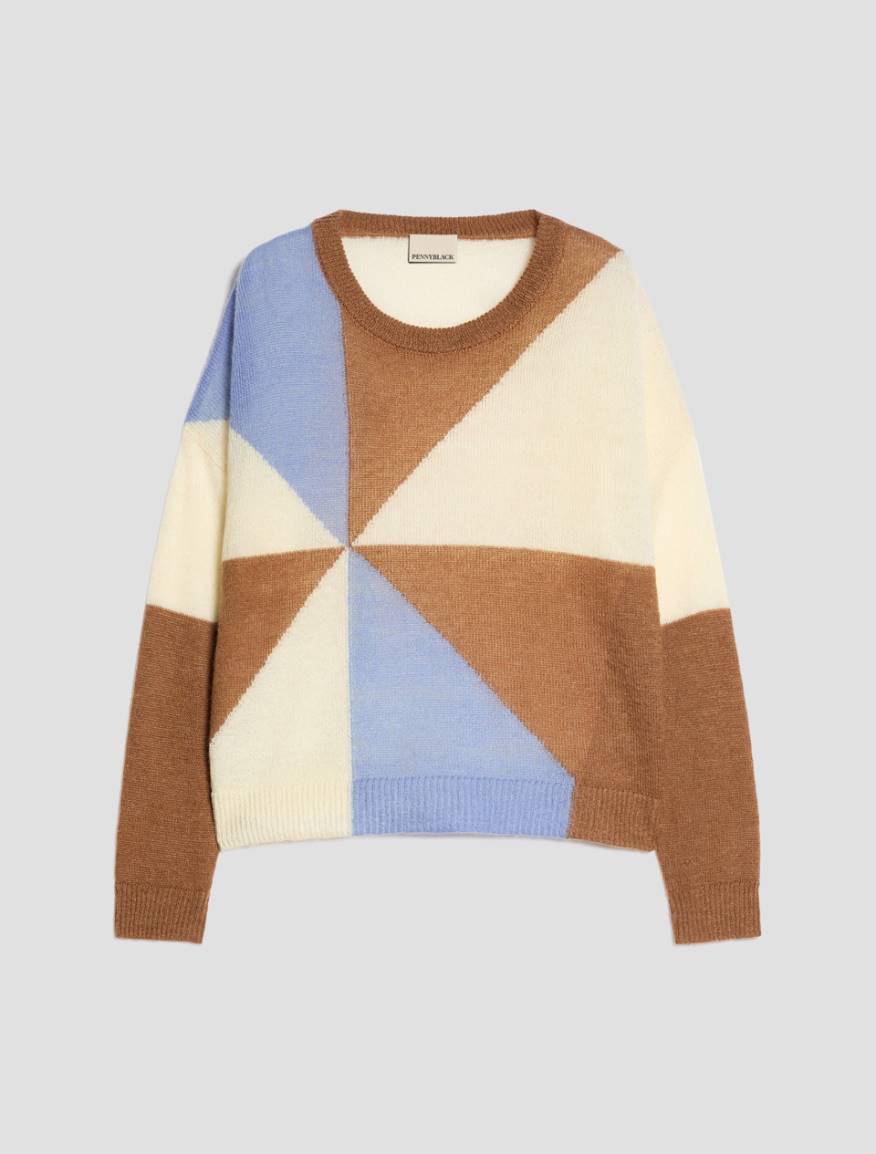 Pennyblack PBBTALPA - Maglia a intarsio in mohair blend - Vista 2