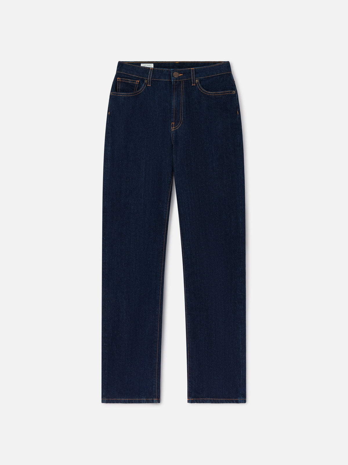 MC2 Saint Barth JUNE DENIM UNE0001 - Pantaloni jeans June a gamba dritta in denim di puro cotone - Blu Denim (Sb Legacy Raw Emb) - Foto 5