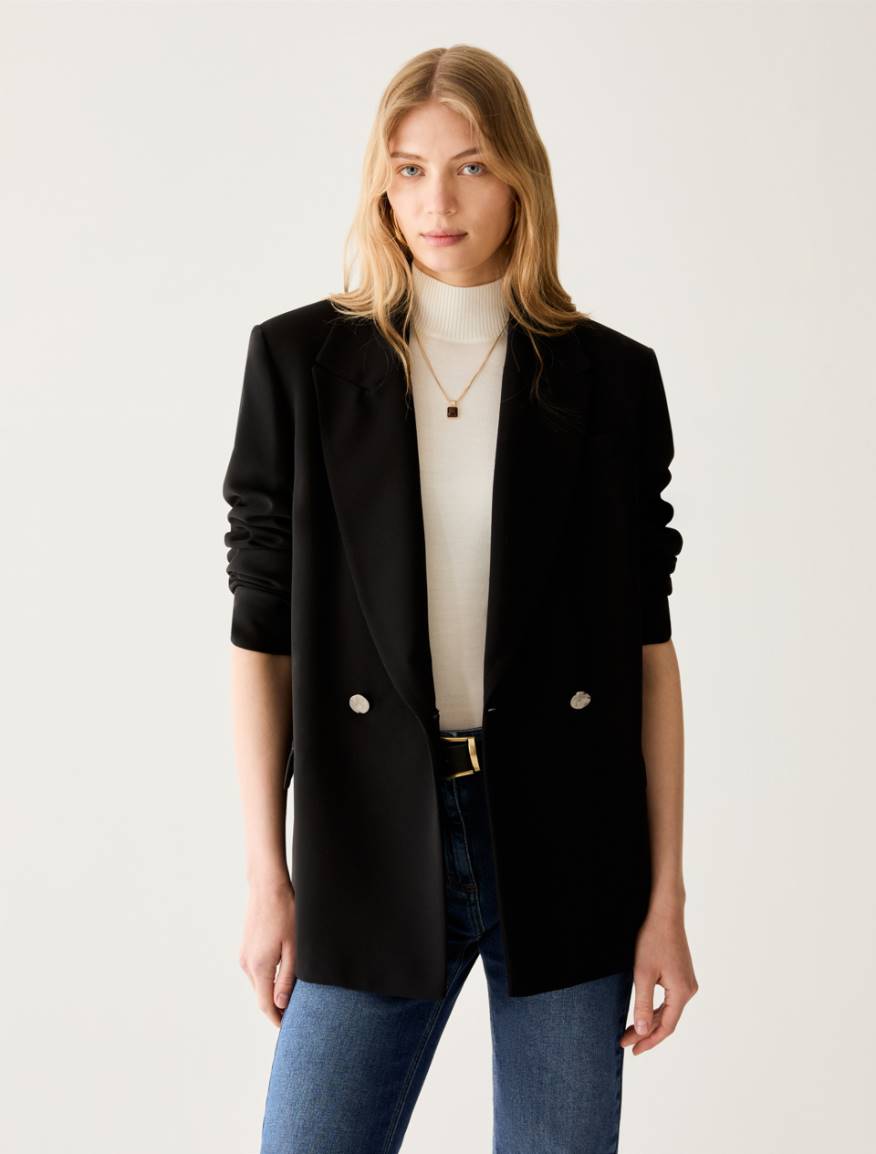 Pennyblack PBPABITO - Blazer in jersey velluto e raso - Vista 1