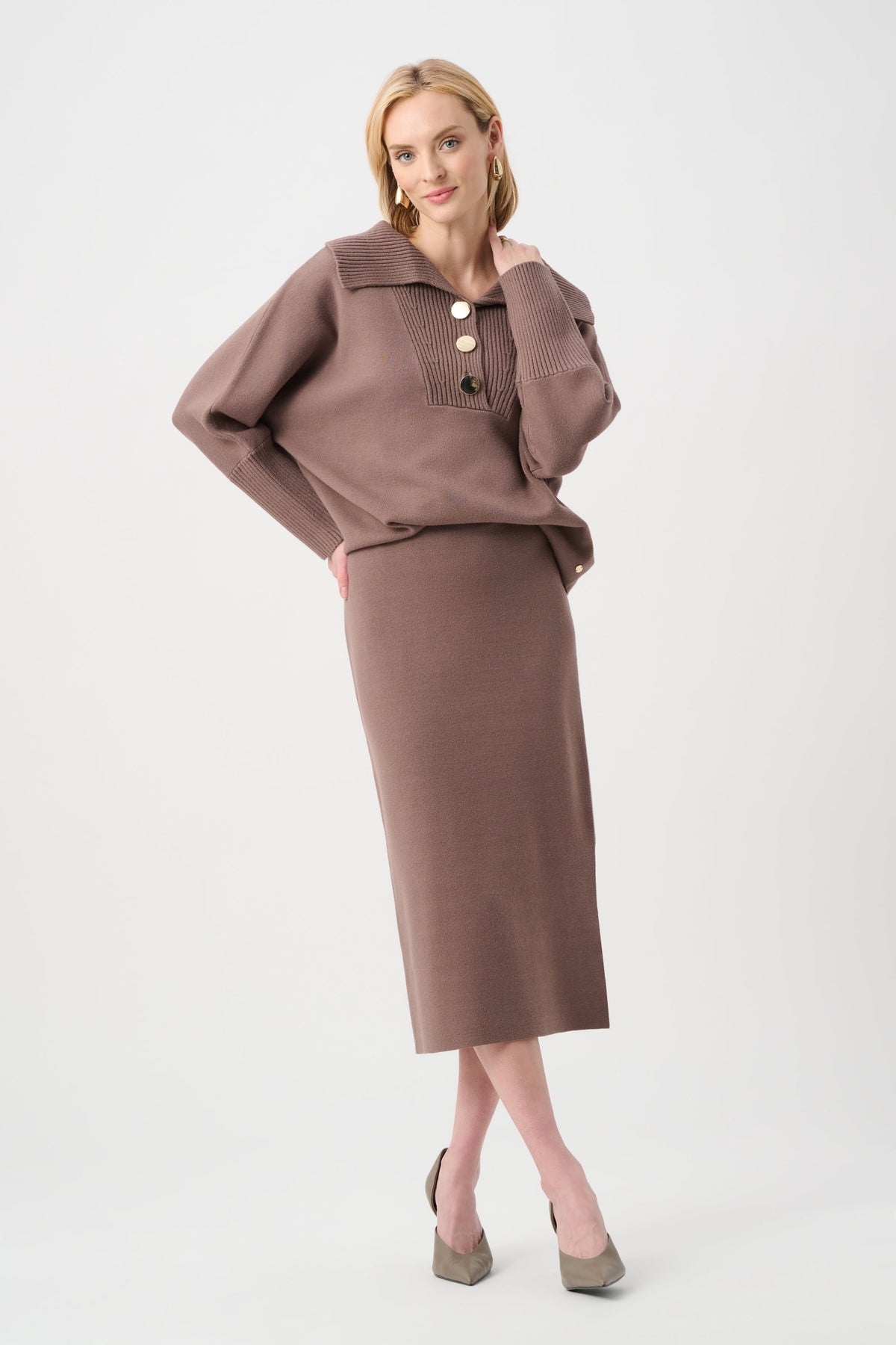 Ribkoff 243967 - Gonna midi in maglia