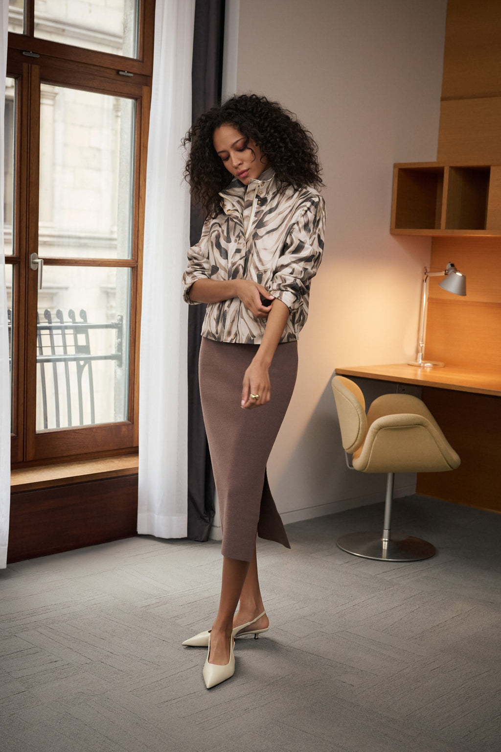 Ribkoff 243967 - Gonna midi in maglia