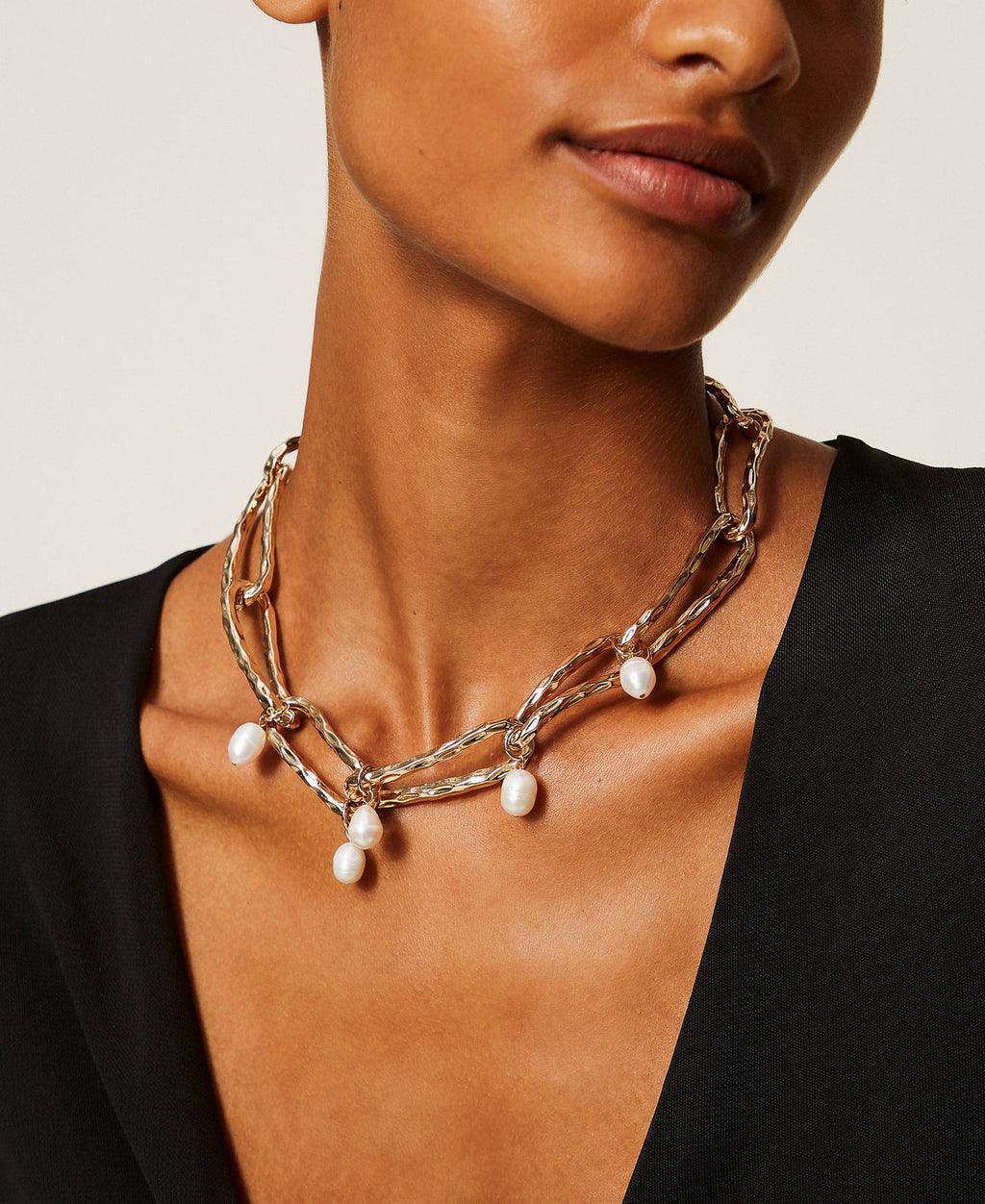 Twinset 262TA4020 - Collana girocollo con perle