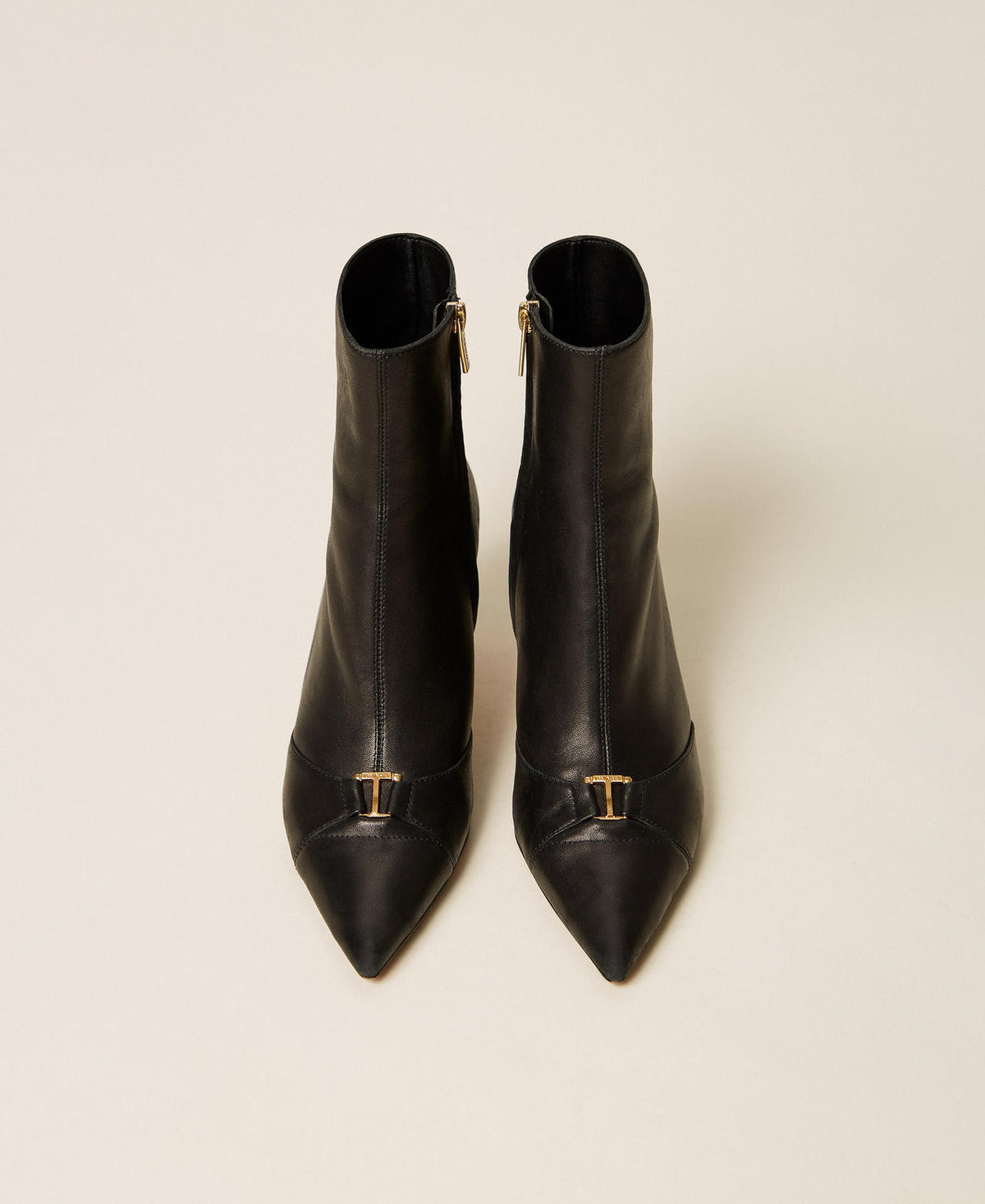 Twinset 262TCP01E - Stivaletti in pelle con logo