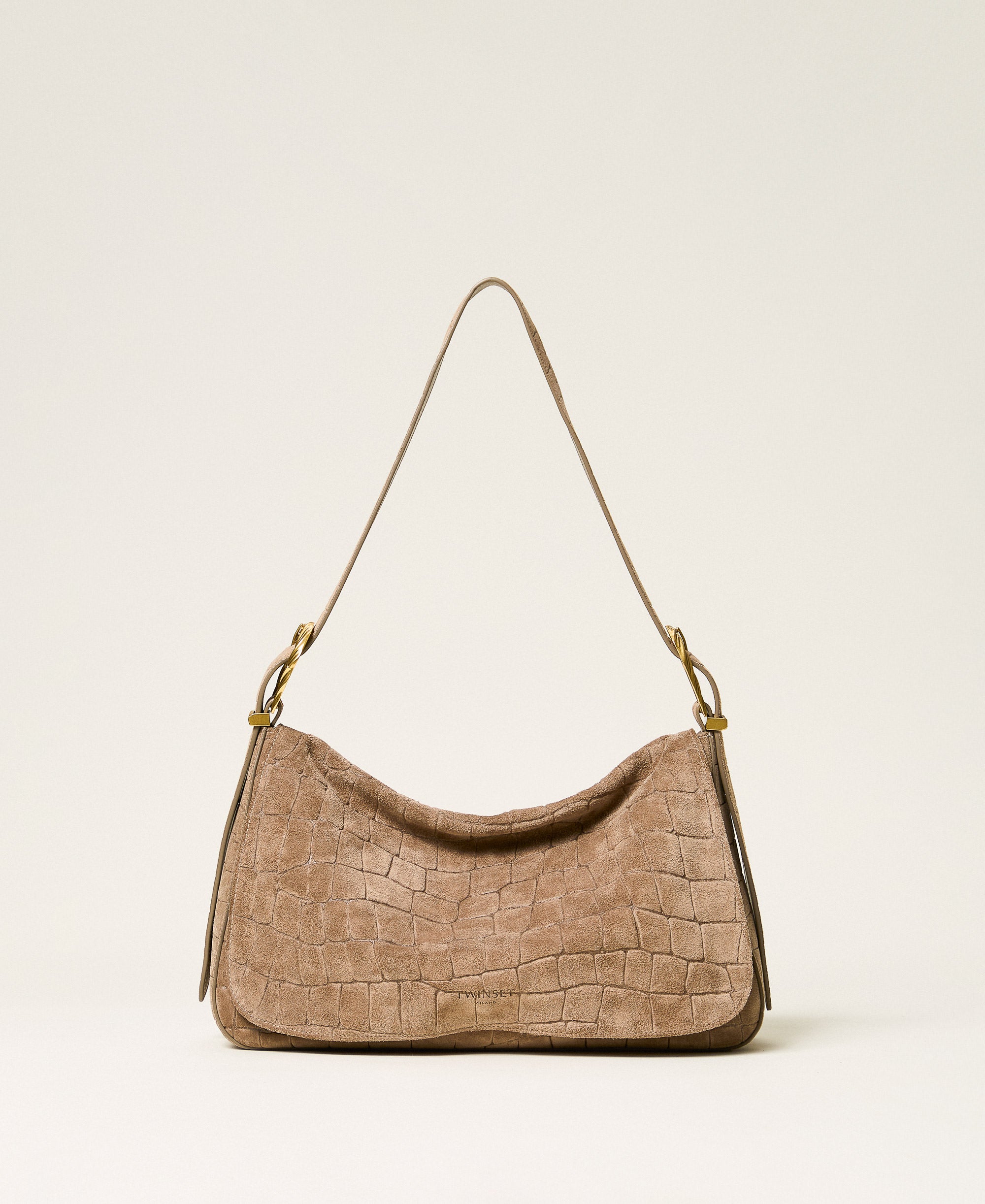 Twinset 262TD8140 - Borsa Liliane in suede a stampa cocco