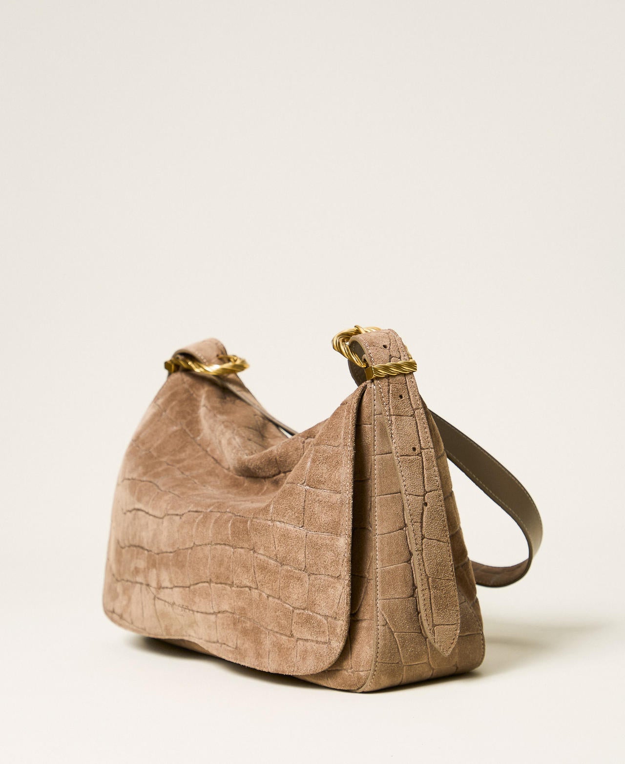 Twinset 262TD8140 - Borsa Liliane in suede a stampa cocco