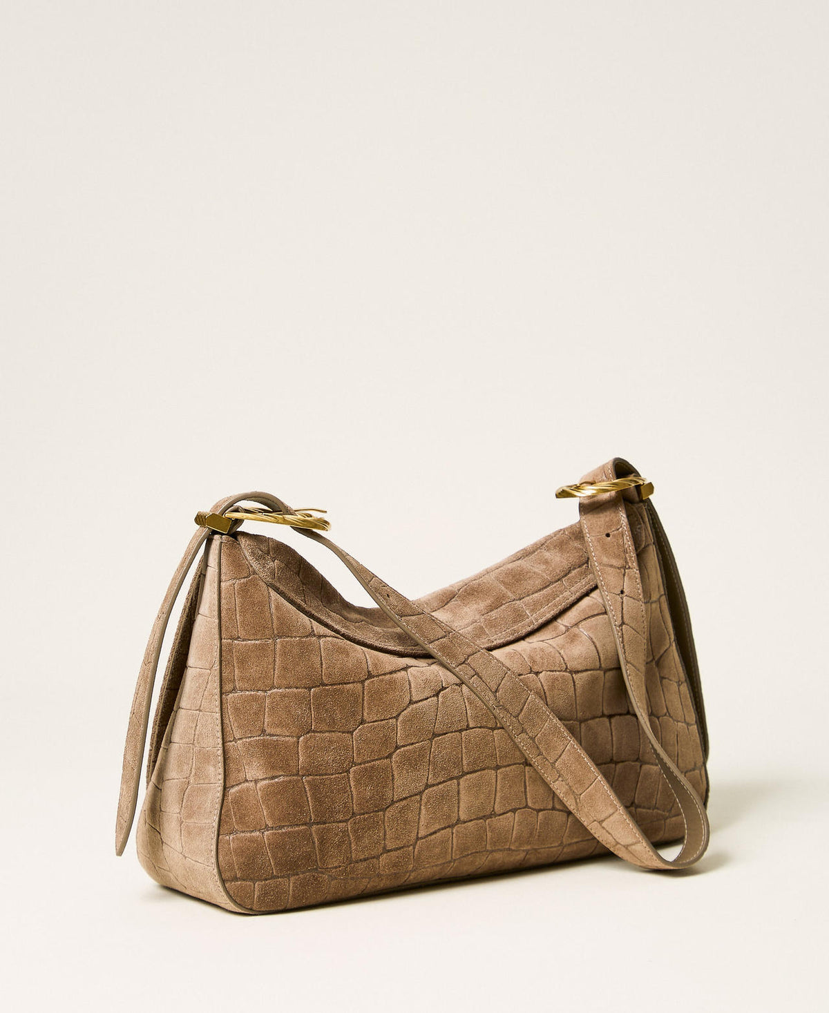 Twinset 262TD8140 - Borsa Liliane in suede a stampa cocco