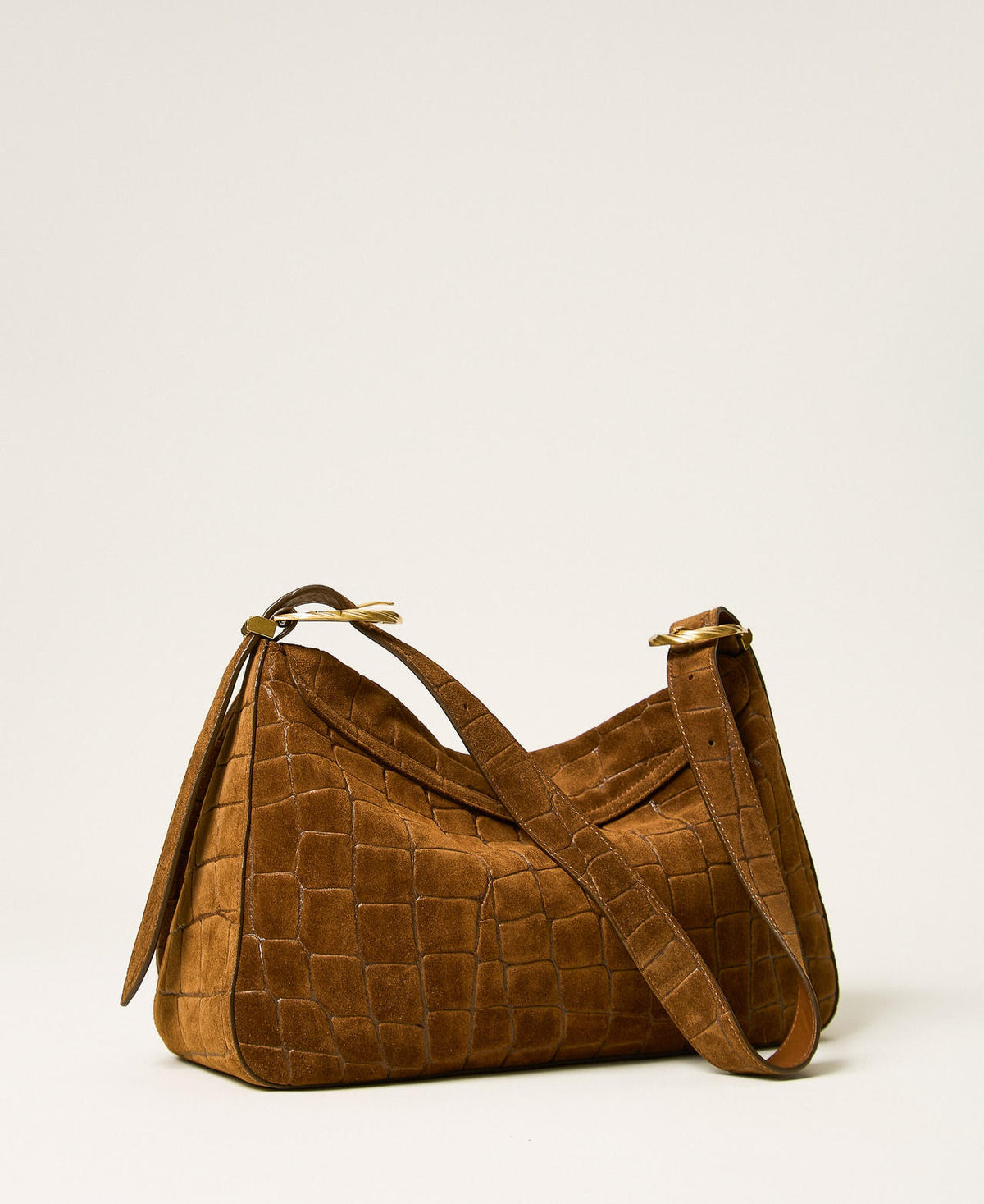 Twinset 262TD8140 - Borsa Liliane in suede a stampa cocco