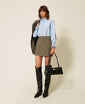 Twinset 262TF2022 - Minigonna gessata con paillettes